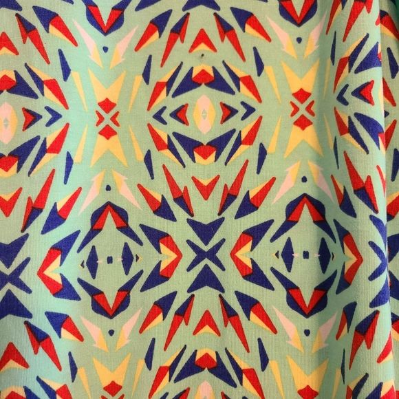 Lularoe - maxi skirt - size 2XL - mint and multi-colored print - NWOT - Picture 2 of 5